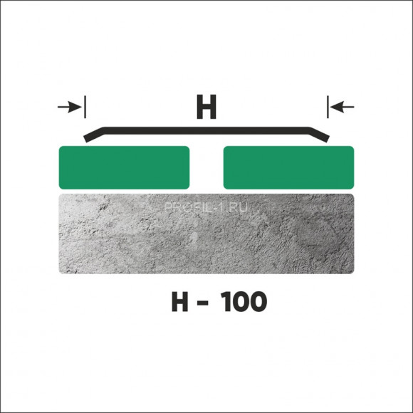 Одноуровневый порог из нержавеющей стали 100 мм FA 10 GM золото сатинированное 270 см