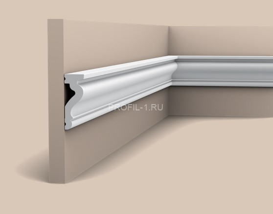 Гибкий молдинг Orac Decor Duropolymer DX174F белый полистирол 60х22 мм 2м