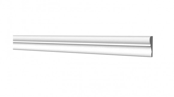 Молдинг Decor-Dizayn DD602 полистирол белый, под покраску 19х8х2000 мм