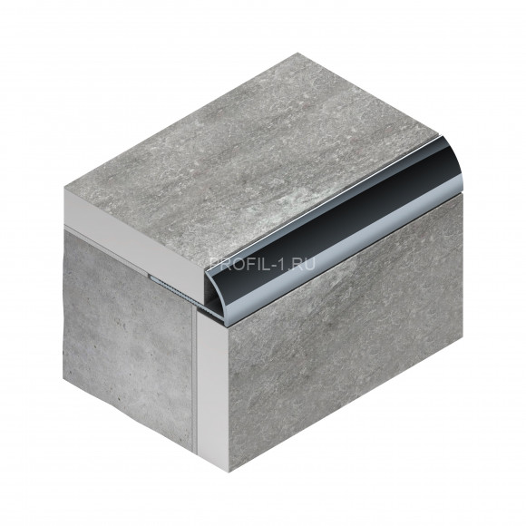 Алюминиевый С-профиль для плитки внешний 12мм NEEXY PV18-41-SW муар белый 2.7м