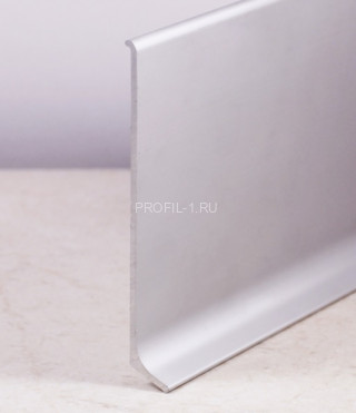 Алюминиевый плинтус напольный 100 мм 3 метра серебро Алюминиевый плинтус напольный 100 мм 3 метра серебро