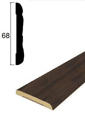 Наличник ПВХ 68 мм Lemal 22068 Цвет 8695 Венге 2,2 м Наличник ПВХ 68 мм Lemal 22068 Цвет 8695 Венге 2,2 м
