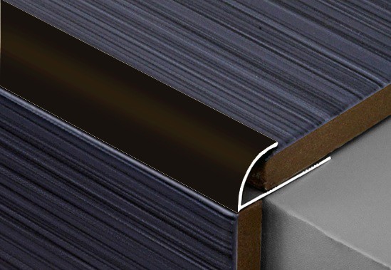 Профиль С-образный алюминий 10 мм ПО-9 черный глянец  2,7 м