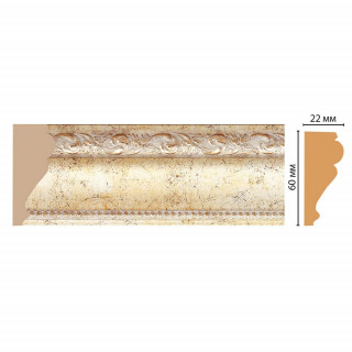 Молдинг DECOMASTER 161-553 (60x22x2400) цвет Шампань антик Молдинг DECOMASTER 161-553 (60x22x2400) цвет Шампань антик