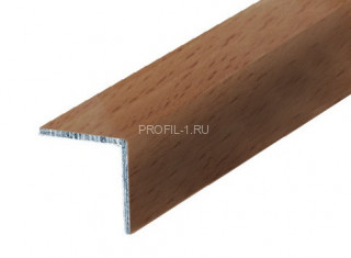 Алюминиевый уголок 15х15 мм равнополочный Л Темный бук 2,7 м (упаковка 10 штук)