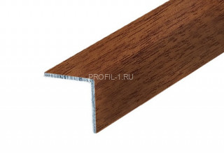 Алюминиевый уголок 40х40 мм равнополочный КД Дуб темный 2,7 м (упаковка 10 штук)