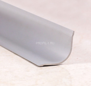 Алюминиевый уголок внутренний округлый 30х30 мм ПВ-30х30 серебро матовое 2,7 м
