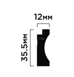 Финишный молдинг для панелей 12х36 мм HiWood LF138B NP белый 2,7 м Финишный молдинг для панелей 12х36 мм HiWood LF138B NP белый 2,7 м