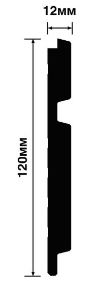 Стеновая панель Hiwood LV133 BR417K под дерево 120х12 мм 2,7 м