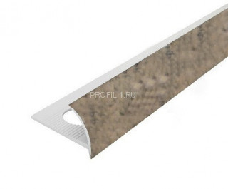 С-профиль ПВХ для плитки 9 мм Cezar 212 Светлый гранит 2,5 м (10 штук)