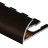 Профиль С-образный гибкий алюминий для плитки 8 мм PV10-11 eco коричневый блестящий 2,7 м