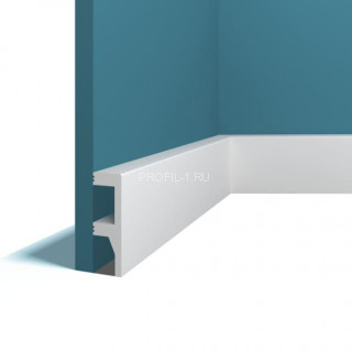 Напольный плинтус Перфект Плюс P82 белый дюрополимер 25х80 мм 200 см Напольный плинтус Перфект Плюс P82 белый дюрополимер 25х80 мм 200 см