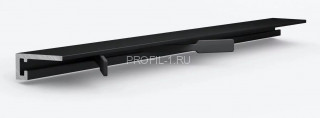 Алюминиевый микроплинтус Laconistiq micro 15 classic черный муар 2.45м Алюминиевый микроплинтус Laconistiq micro 15 classic черный муар 2.45м