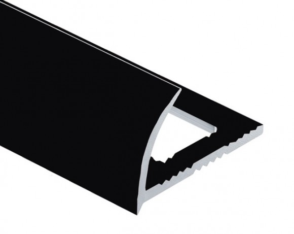 Алюминиевый профиль для плитки С-образный 12 мм PV18-40 черный Ral 905 2,7 м