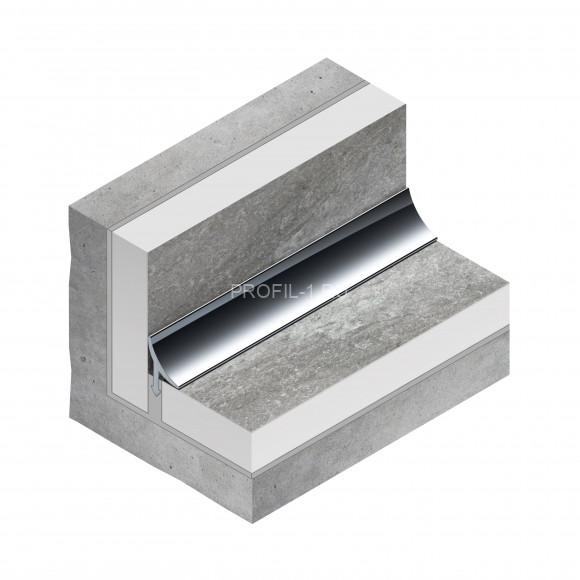 Внутренний угловой профиль для плитки NEEXY PV30-41 SW муар белый 2.7 м