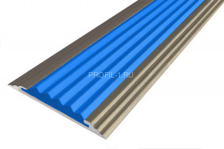 Противоскользящий порог алюминиевый одноуровневый 40 мм АП-40-Анод шампань-синий 1,8 м Противоскользящий порог алюминиевый одноуровневый 40 мм АП-40-Анод шампань-синий 1,8 м