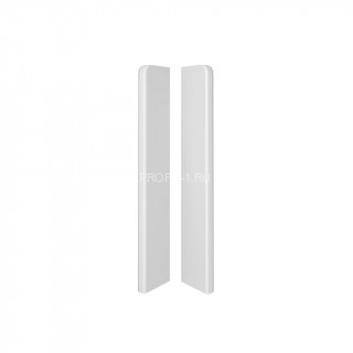 Комплект заглушек для напольного плинтуса  VOX Espumo (левая+правая 2шт.) белый