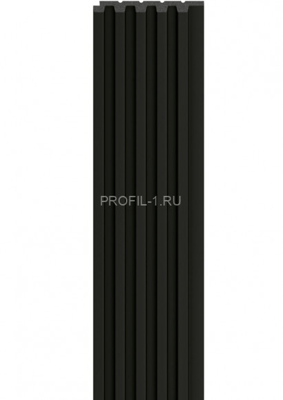 Реечная настенная панель VOX LINERIO S-LINE черная 2650х122х12 мм Реечная настенная панель VOX LINERIO S-LINE черная 2650х122х12 мм