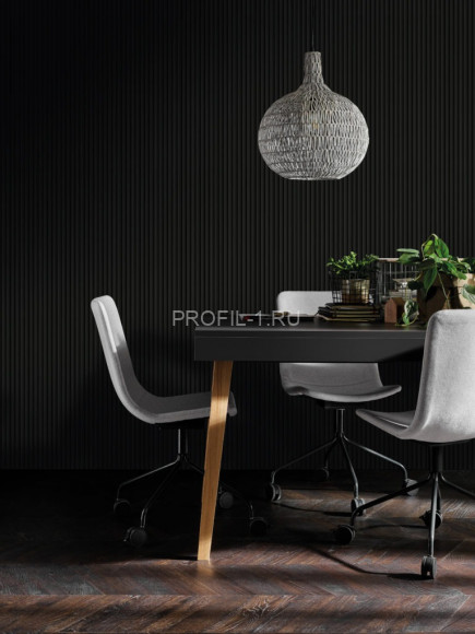 Реечная настенная панель VOX LINERIO S-LINE черная 2650х122х12 мм Реечная настенная панель VOX LINERIO S-LINE черная 2650х122х12 мм