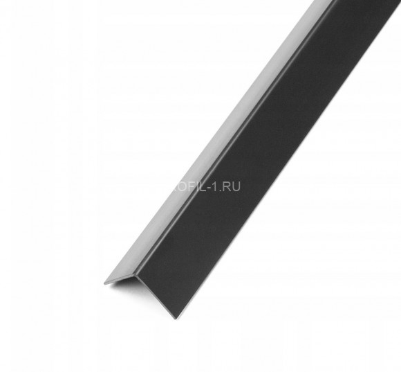 Алюминиевый уголок 16х16 мм ПН-16х16 черный матовый 2.7 м Алюминиевый уголок 16х16 мм ПН-16х16 черный матовый 2.7 м