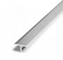 Алюминиевый Т-образный профиль 10 мм Евротрим Т-10 7335.01 серебро 3,0 м