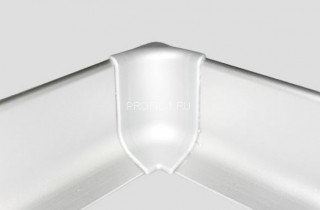 Фурнитура для плинтуса Effector уголок внутренний Q 63.01 серебро