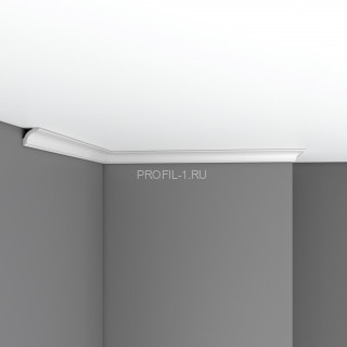 Плинтус потолочный гибкий FLEXIBLE 25х25х2400 мм Decomaster 96251 FL из полиуретана белый под покраску Плинтус потолочный гибкий FLEXIBLE 25х25х2400 мм Decomaster 96251 FL из полиуретана белый под покраску