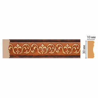 Молдинг DECOMASTER 165-767 (30x10x2400) цвет Красное дерево с золотом Молдинг DECOMASTER 165-767 (30x10x2400) цвет Красное дерево с золотом