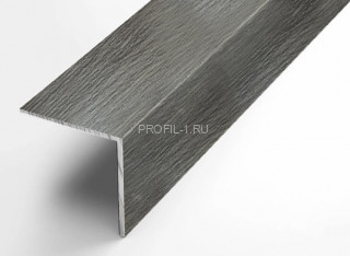 Алюминиевый уголок 40х40 мм равнополочный Л Дуб арктик 2,7 м (упаковка 10 штук)