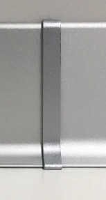 Стык для плинтуса ПТ-80 ПВХ серебро