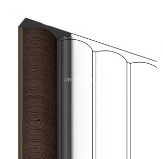 Финишный молдинг HiWood LF139A BR354 под дерево 12х32 мм 2,7 м Финишный молдинг HiWood LF139A BR354 под дерево 12х32 мм 2,7 м