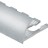 Профиль для плитки С-образный алюминий гибкий 8 мм PV19-03 серебро блестящее 2,7 м