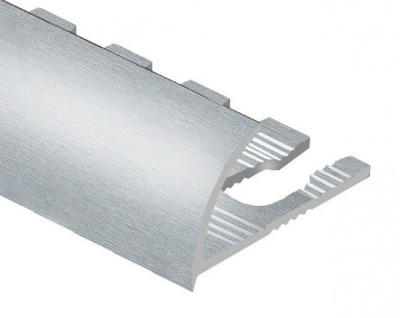 Профиль для плитки С-образный алюминий гибкий 8 мм PV19-03 серебро блестящее 2,7 м