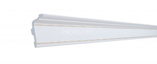 Потолочный плинтус Glanzepol GP-111 GOLD белый полистирол 102х41 мм 2 м