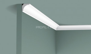 Потолочный плинтус Orac Decor Duropolymer CX133 белый полистирол 20х20 мм 2м