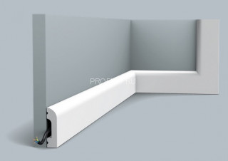 Гибкий напольный плинтус Orac Decor Duropolymer SX182F белый полистирол 50х13 мм 2м Гибкий напольный плинтус Orac Decor Duropolymer SX182F белый полистирол 50х13 мм 2м