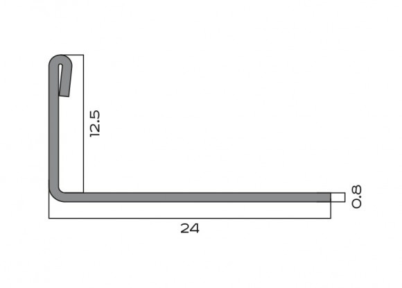 Нержавеющий стальной L-профиль 12.5 мм NEEXY PVS94-05 G золото зеркальное 2.7 м