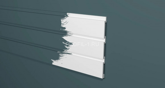 Стеновая декоративная панель 3D Decor-Dizayn DD913 из полистирола белая, под покраску 240х13х2000 мм