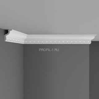 Плинтус потолочный с рисунком Decomaster D148A Дюропрофиль 30х45х2000 мм белый