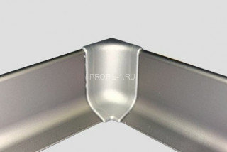 Фурнитура для плинтуса Effector уголок внутренний Q 63.07 инокс