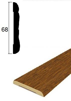 Наличник ПВХ 68 мм Lemal 22068 Цвет 8699 Под дерево 2,2 м Наличник ПВХ 68 мм Lemal 22068 Цвет 8699 Под дерево 2,2 м
