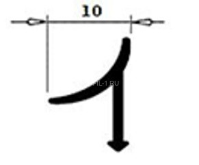 Латунный внутренний угол универсальный для плитки IJ 100 OC 10 хром 2,7м