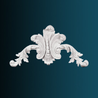 Декоративный орнамент Перфект G2083 белый 243х411х39 мм