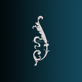 Декоративный орнамент Перфект G2359L левый белый 330х159х20 мм