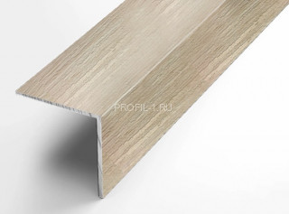 Алюминиевый уголок 40х40 мм равнополочный Л Дуб жемчужный 2,7 м (упаковка 10 штук)