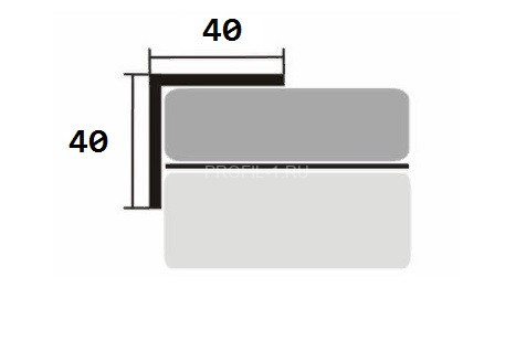 Алюминиевый уголок 40х40 мм равнополочный Л Дуб жемчужный 2,7 м (упаковка 10 штук) Алюминиевый уголок 40х40 мм равнополочный Л Дуб жемчужный 2,7 м (упаковка 10 штук)