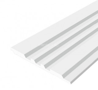 Стеновая панель Hiwood LV121 NP белая 120х12 мм 2,7 м Стеновая панель Hiwood LV121 NP белая 120х12 мм 2,7 м