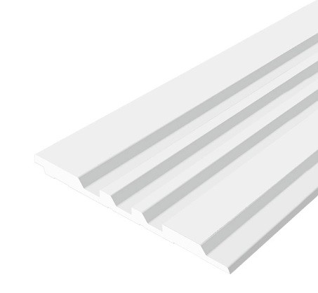 Стеновая панель Hiwood LV121 NP белая 120х12 мм 2,7 м