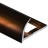 Профиль С-образный алюминий для плитки 10 мм PV08-11 eco коричневый блестящий 2,7 м