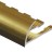 Профиль для плитки С-образный алюминий гибкий 8 мм PV19-05 золото блестящее 2,7 м